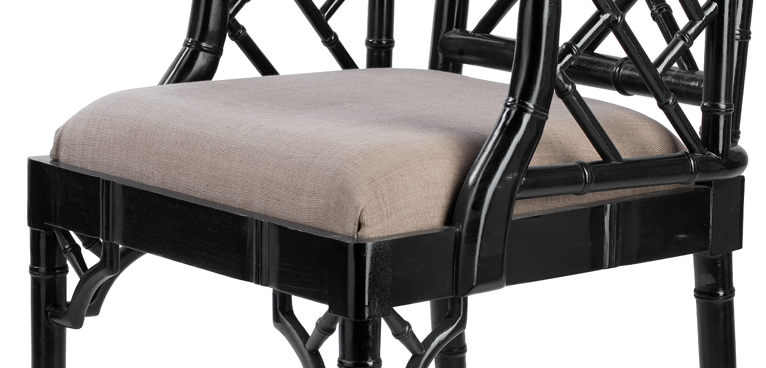 Black Chippendale Arm Chair Black Chippendale Arm Chair - Loft-Concept в Костроме