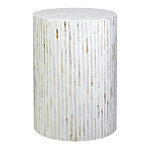 Столик с инкрустацией с перламутровым узором Dominic White варинант исполнения - 1 | Loft Concept в Костроме