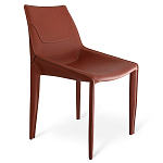 Стул коричневый из искуственной кожи на 4-х ножках Enigma Brown варинант исполнения - 1 | Loft Concept в Костроме