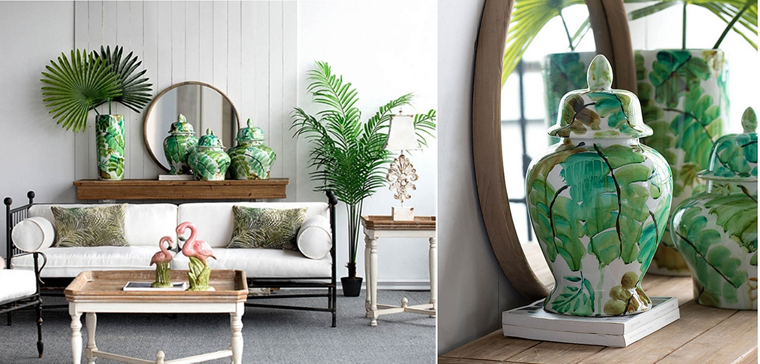 Ваза Vase Green Leaves 43 Ваза Vase Green Leaves 43 - Loft-Concept в Костроме