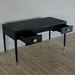 Письменный стол Elsa Dreams Black Шпон дерево с двумя ящиками варинант исполнения - 3 | Loft Concept в Костроме