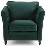 Кресло с обивкой из хлопкового велюра Porter Green Armchair варинант исполнения - 2 | Loft Concept в Костроме