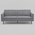 Диван современный вельветовый прямой Worcester Серый варинант исполнения - 2 | Loft Concept в Костроме