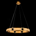 Люстра в виде кольца из натурального камня Golden Alavastor варинант исполнения - 1 | Loft Concept в Костроме