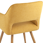 Стул в рогожке желтого цвета NEASAN STOOL варинант исполнения - 6 | Loft Concept в Костроме