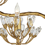 Торшер золотой в виде растения Golden Flower Glade варинант исполнения - 1 | Loft Concept в Костроме