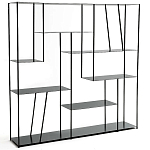 Книжный стеллаж из металла Menzie Square Metal Rack варинант исполнения - 1 | Loft Concept в Костроме