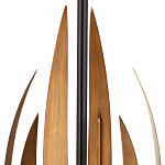 Торшер с основанием в виде стебля с листьями и тканевым абажуром Flowing Leaves варинант исполнения - 2 | Loft Concept в Костроме