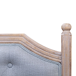 Изголовье кровати серое с мягкой обивкой из рогожки Emma Headboard варинант исполнения - 2 | Loft Concept в Костроме