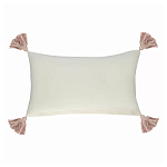 Чехол на подушку с кисточками и вышивкой птиц Ethnic mix Birds Rect варинант исполнения - 4 | Loft Concept в Костроме