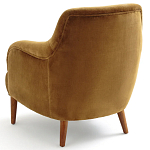 Кресло велюровое золотистого цвета Diaspro Gold  Armchair варинант исполнения - 3 | Loft Concept в Костроме