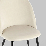 Мягкий стул в бежевом велюре Miruna Chair варинант исполнения - 7 | Loft Concept в Костроме