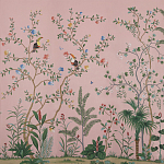 Обои ручная роспись Amazonia Florence Pink dyed silk варинант исполнения - 2 | Loft Concept в Костроме