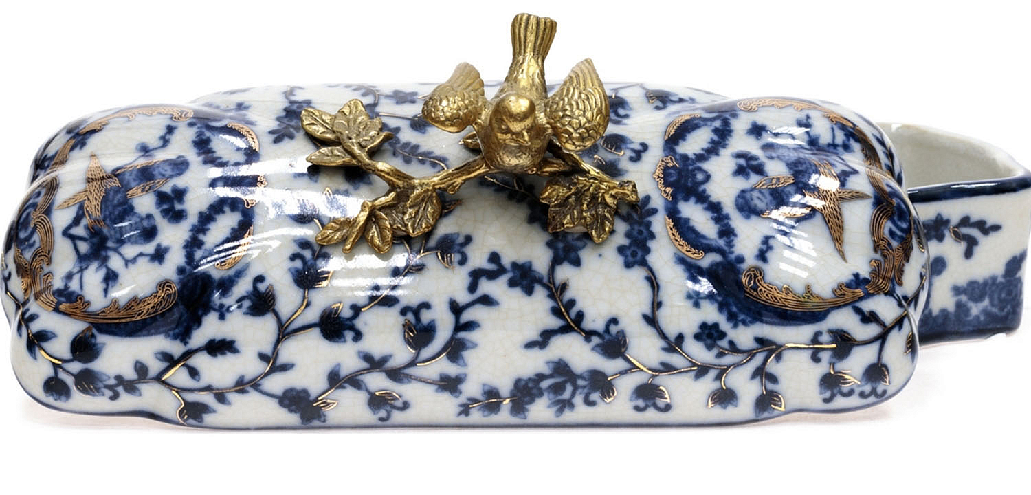 Шкатулка Pattern & Bronze Birds Long Шкатулка Pattern & Bronze Birds Long - Loft-Concept в Костроме