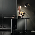 Консоль дымчатого цвета с изогнутым основанием Arabesque варинант исполнения - 4 | Loft Concept в Костроме