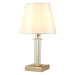 Настольная лампа с белым тканевым абажуром в форме конуса Laurent варинант исполнения - 6 | Loft Concept в Костроме