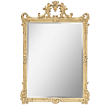 Зеркало настенное в раме бежевого цвета с эффектом старины Classic Ornament Mirror варинант исполнения - 1 | Loft Concept в Костроме
