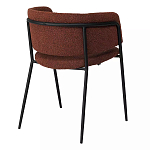 Стул полукруглый мягкий с буклированной обивкой Chair with Boucle Upholstery варинант исполнения - 7 | Loft Concept в Костроме