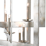 Люстра серебряная из пересекающихся квадратных элементов Intersecting Squares  варинант исполнения - 1 | Loft Concept в Костроме