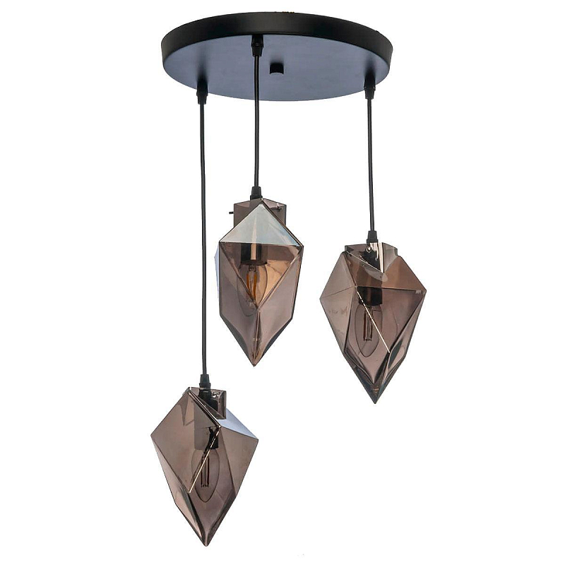 Люстра Glass crystal Черный Серый (Gray) Люстра Glass crystal Черный Серый (Gray) в Костроме | Loft Concept