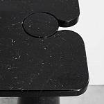 Консоль чёрная на 2-х конусообразных ножках Eros варинант исполнения - 1 | Loft Concept в Костроме