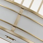 Подвесной светильник цвета латунь с белым матовым плафоном с геометрическим рисунком Feiss варинант исполнения - 5 | Loft Concept в Костроме