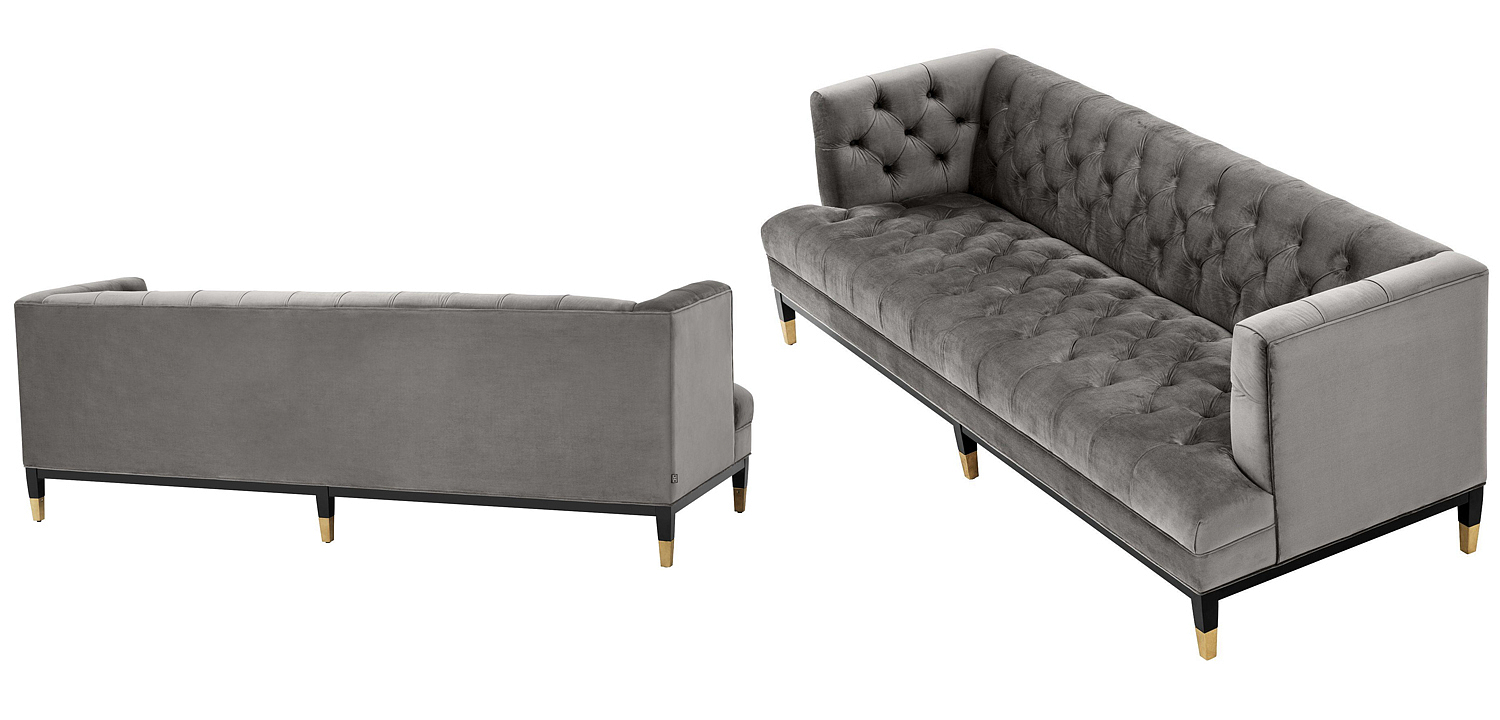 Диван Eichholtz Sofa Castelle grey Диван Eichholtz Sofa Castelle grey - Loft-Concept в Костроме