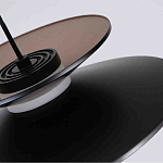 Люстра подвесная с тремя матовыми черными плафонами Obsidian Touch варинант исполнения - 3 | Loft Concept в Костроме