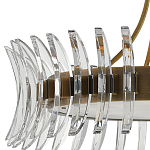 Люстра круглая с прозрачными элементами в форме полумесяца Crescent варинант исполнения - 1 | Loft Concept в Костроме