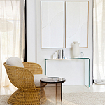 Стол журнальный круглый Acrylic Аether Smoke варинант исполнения - 7 | Loft Concept в Костроме