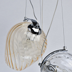 Люстра каскадная с 5-ю разноцветными стеклянными плафонами Kaleido варинант исполнения - 7 | Loft Concept в Костроме