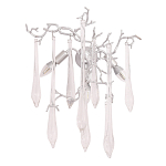 Бра с декором в виде ветвей и стеклянных подвесок в форме капель Droplet Chandelier варинант исполнения - 3 | Loft Concept в Костроме