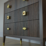 Бельевой Комод с 4 ящиками Elsa Dreams Walnut варинант исполнения - 4 | Loft Concept в Костроме