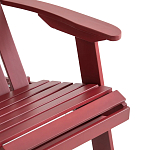 Уличное кресло из массива акации Adirondack Wooden Chair Red варинант исполнения - 7 | Loft Concept в Костроме