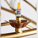 Люстра с ветвистым каркасом и плафонами в виде лотосов Chandelier Lotus варинант исполнения - 2 | Loft Concept в Костроме