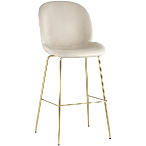 Барный Стул Молочный Велюр Vendramin Chair