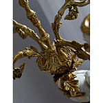 Подсвечник белый Попугай из фарфора с бронзовыми элементами Eden Garden варинант исполнения - 8 | Loft Concept в Костроме