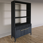 Стеллаж Primo с ящиками Черный дуб  варинант исполнения - 2 | Loft Concept в Костроме