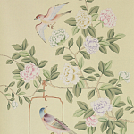 Обои ручная роспись Askew Verdigris  варинант исполнения - 1 | Loft Concept в Костроме