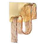 Бра волнистой формы из фактурного стекла Wave варинант исполнения - 5 | Loft Concept в Костроме