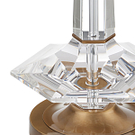 Настольная лампа с прозрачным корпусом и фактурным абажуром Charm and Luxury варинант исполнения - 1 | Loft Concept в Костроме