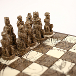 Шахматы  из  камня Cargador del Tiempo Chess Мексика ручная работа варинант исполнения - 3 | Loft Concept в Костроме