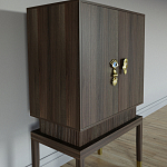 Кабинетный шкаф Elsa Dreams Walnut с 2-мя ящиками варинант исполнения - 5 | Loft Concept в Костроме