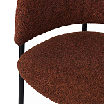 Стул полукруглый мягкий с буклированной обивкой Chair with Boucle Upholstery варинант исполнения - 8 | Loft Concept в Костроме