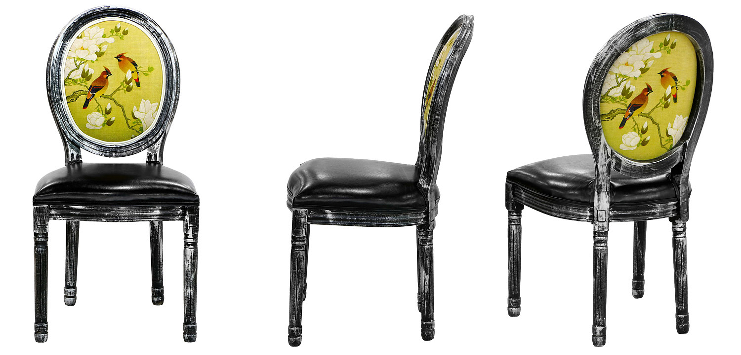 Стул French chair Birds black Стул French chair Birds black - Loft-Concept в Костроме