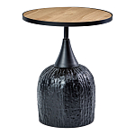Приставной столик с факутрным черным основанием Ethiopia варинант исполнения - 1 | Loft Concept в Костроме