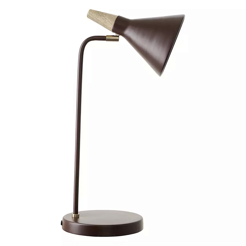 Настольная лампа с конусообразным плафоном Plum Table Lamp Сливовый Настольная лампа с конусообразным плафоном Plum Table Lamp Сливовый в Костроме | Loft Concept