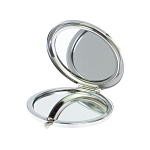 Зеркало карманное складное круглое из натурального камня Малахит с Хризоколлой в подарочной упаковке Silver Stone Mirrors варинант исполнения - 3 | Loft Concept в Костроме