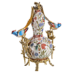 Ваза из фарфора с птицами и цветочной росписью Garden of Eden варинант исполнения - 1 | Loft Concept в Костроме