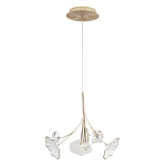 Подвесной светильник с белыми и прозрачными цветочными лепестками Wintery flovers варинант исполнения - 1 | Loft Concept в Костроме